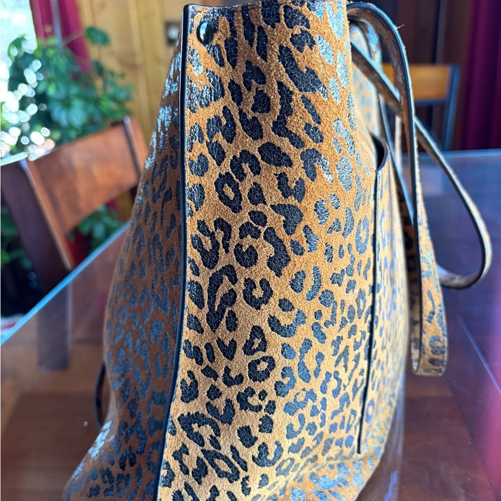 Rebecca Minkoff Leopard Print Tote - Brown and Black - Picture 10 of 12